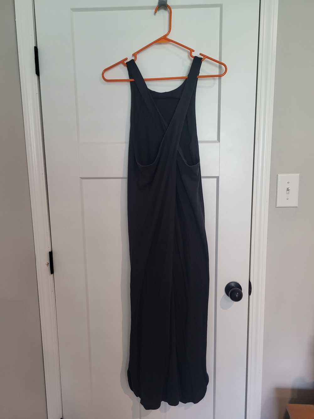 Christian Dior Seperates Size L Black Sleeveless Dress with Cross Back